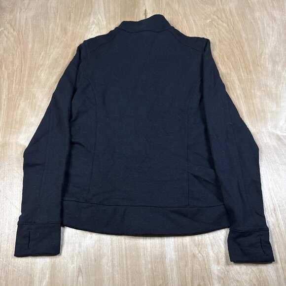 Ibex Women’s Black Full Zip Long Sleeve Jacket 100% Merino Wool Size Medium - Picture 6 of 6